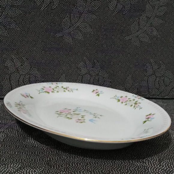 Oval Serving Platter Crown Ming Jian 14" - Picture 6 of 6